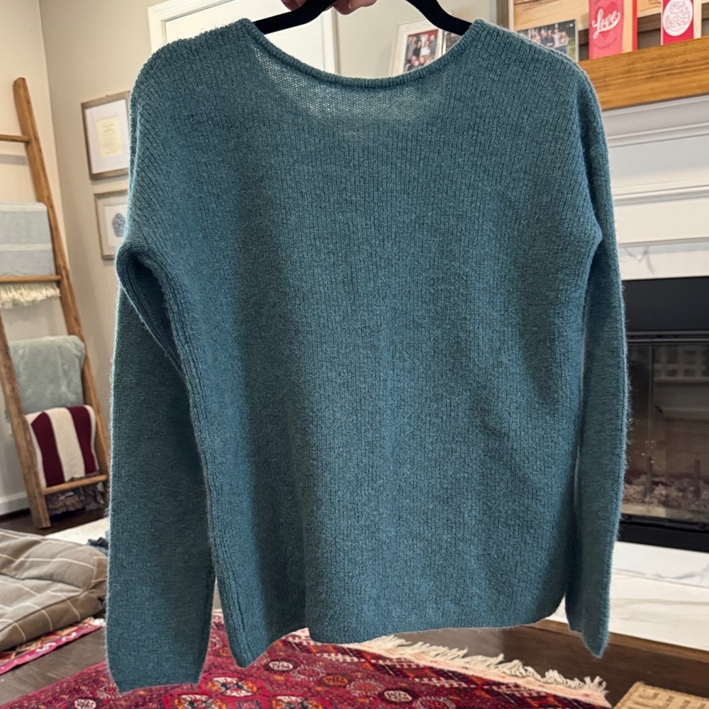 Sezane green gaspard Cardigan Sweater - Picture 4 of 4